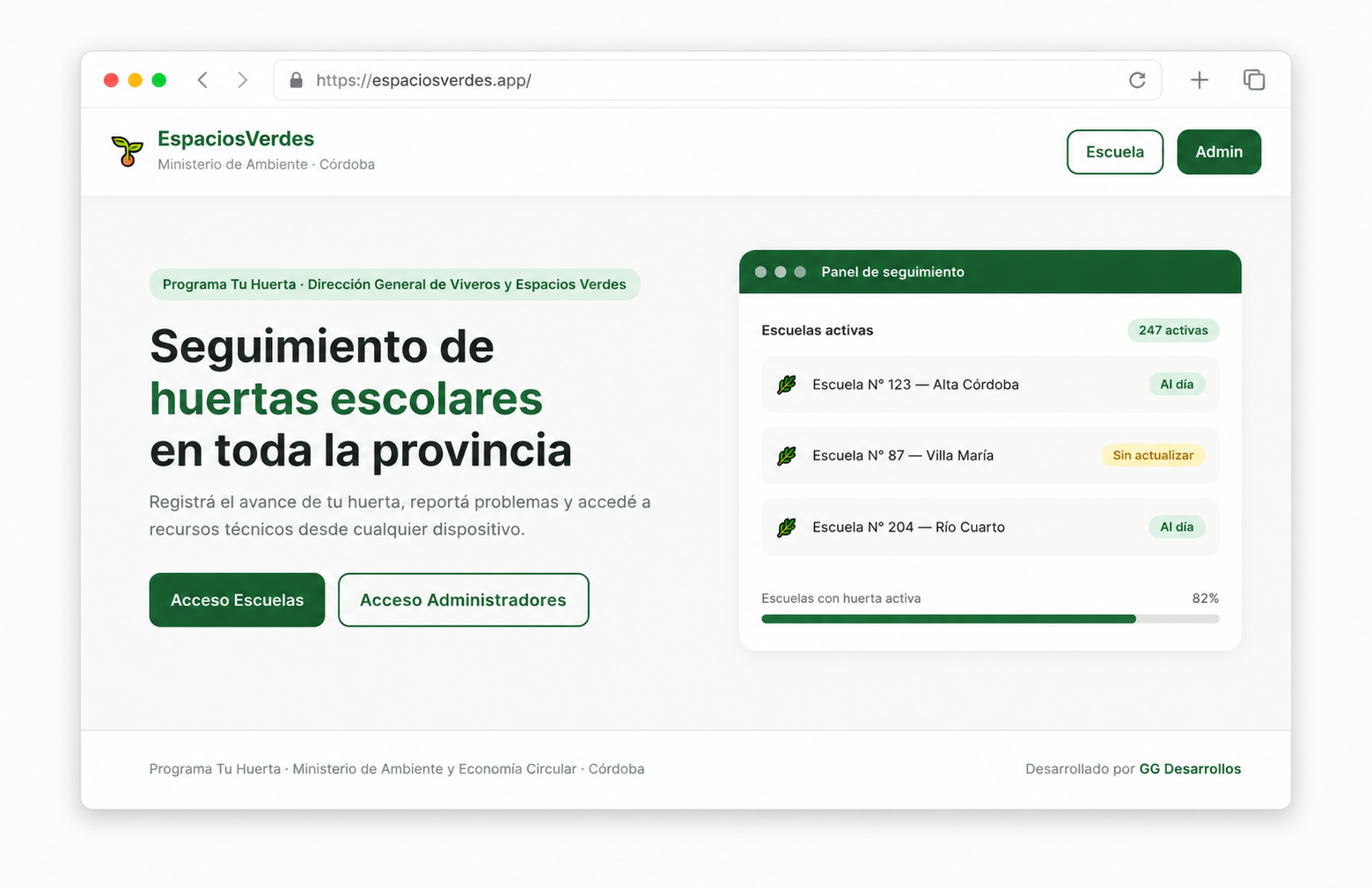 Captura de Espacios Verdes